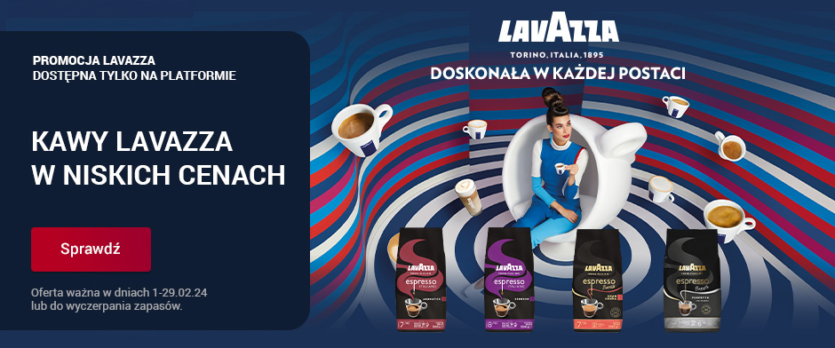 Lavazza. Kawy Lavazza w niskich cenach.