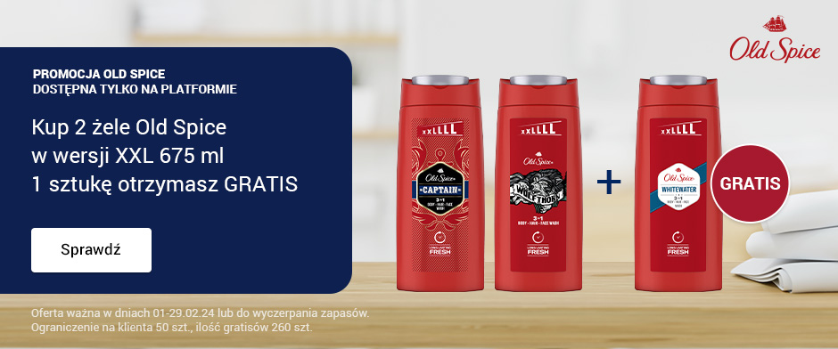 Old Spice. Kup 2 żele Old Spice w wersji XXL 675 ml, 1 sztukę otrzymasz GRATIS