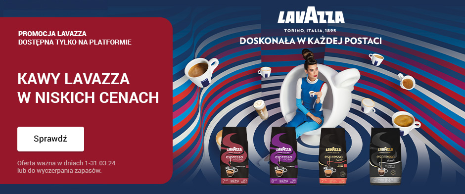 Lavazza. Promocja. Kawy w niskich cenach.