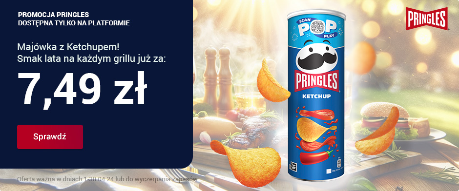 Pringles. Majówka z Ketchupem! Smak lata na każdym grillu już za: 7,49 zł