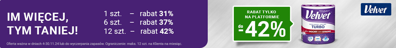 VELVET Turbo, ręcznik papierowy, 1 szt (11) Listing