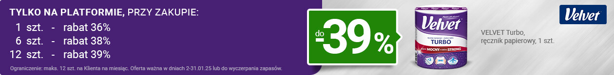 VELVET Turbo, ręcznik papierowy, 1 szt (01) Listing